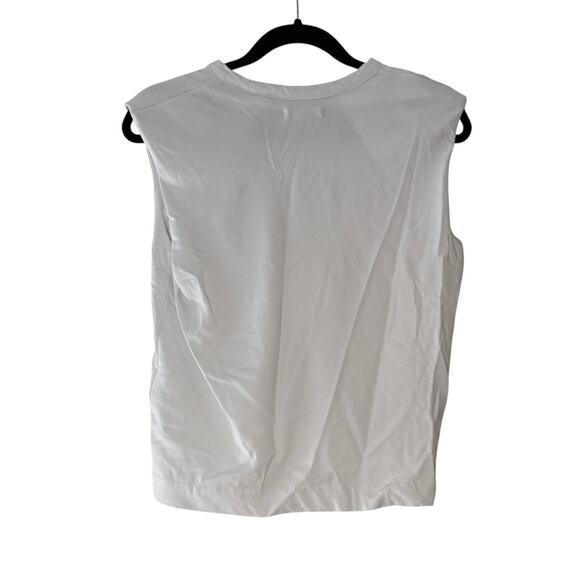 madewell structured muscle tee eyelet white nr246 women size x-small xs - Picture 6 of 9